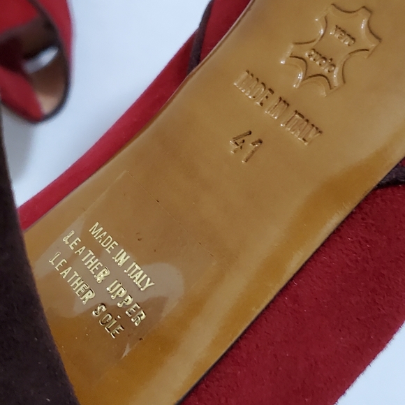 MARIOLUCA GIUSTI FIRENZE Pump Heel Peep-toe Shoes - Picture 6 of 7